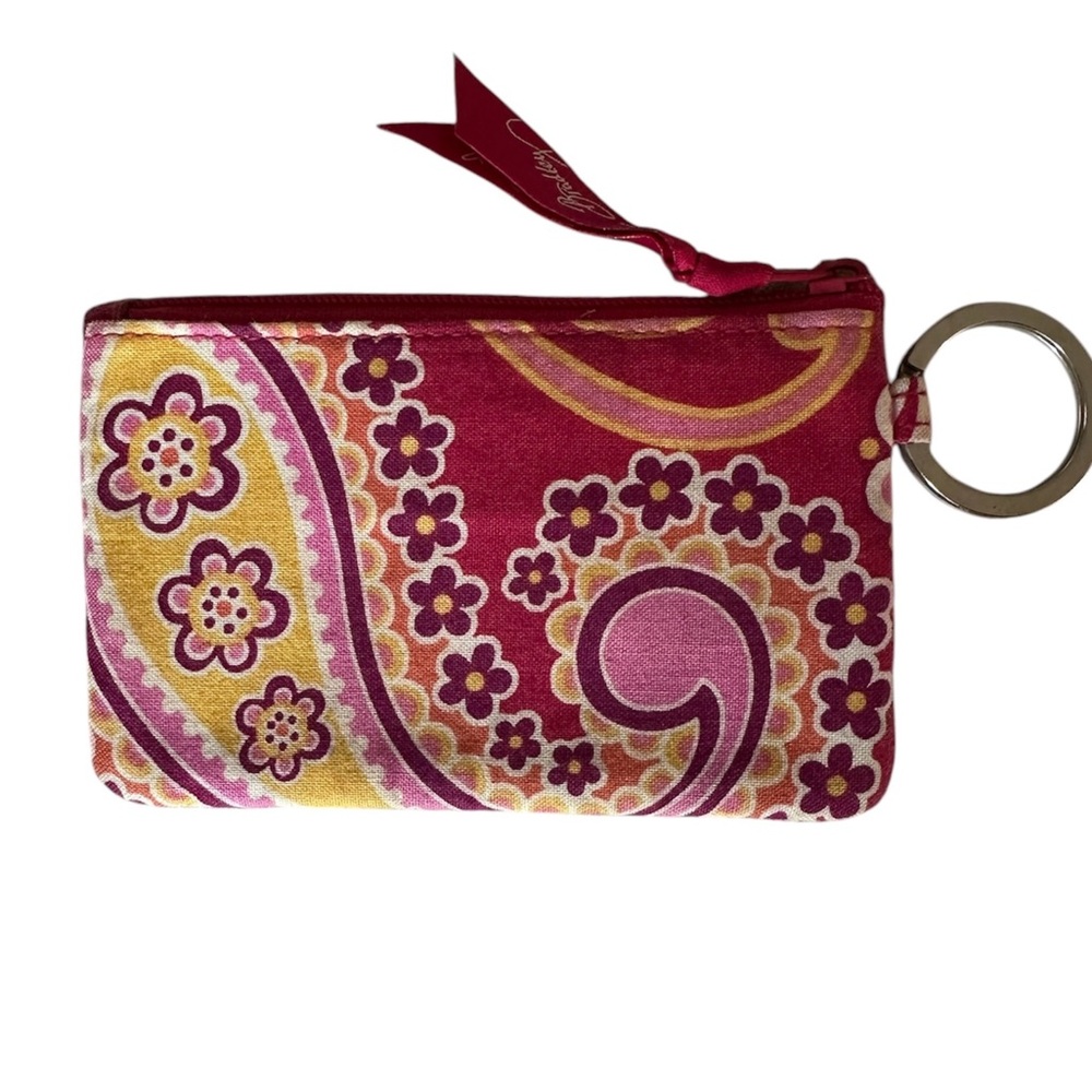 Vera Bradley Raspberry Fizz Keychain Wallet - Picture 2 of 4